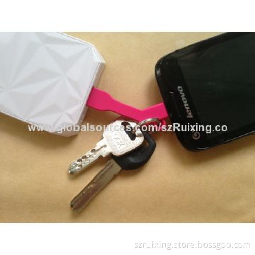 Keychain Rubber Cable Flexible Charge Key Usb Cable